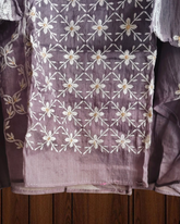 Soft Mul Chanderi Un-Stitched Embroidered Suit with Zari Detailing